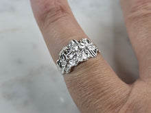 Load image into Gallery viewer, Womens Vintage Estate Sterling Silver Nugget Style Ring 2.0g E1911