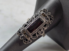 Load image into Gallery viewer, Womens Vintage Estate Sterling Silver Victorian Style Ring 9.2g E1912
