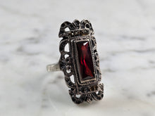 Load image into Gallery viewer, Womens Vintage Estate Sterling Silver Victorian Style Ring 9.2g E1912
