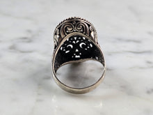 Load image into Gallery viewer, Womens Vintage Estate Sterling Silver Ornate Filigree Ring 6.8g E1913