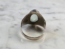 Load image into Gallery viewer, Womens Vintage Estate Sterling Silver Blue Chalcedony Ring 5.2g E1919
