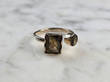 Load image into Gallery viewer, Womens Vintage Estate Sterling Silver Labradorite Ring 2.9g E1928