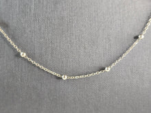 Load image into Gallery viewer, Womens Vintage Estate Sterling Silver Modernist Beaded Necklace 3.6g E1934
