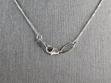 Load image into Gallery viewer, Womens Vintage Sterling Silver Diamond Tear Drop Pendant Necklace 2.6g E1937