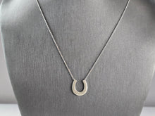 Load image into Gallery viewer, Womens Sterling Silver Tiffany &amp; Co. 1837 Lucky Horseshoe Necklace 2.6g E1938