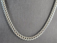 Load image into Gallery viewer, Mens Vintage Estate Sterling Silver Cuban Link Italian Necklace 44.5g E1944