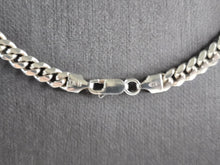 Load image into Gallery viewer, Mens Vintage Estate Sterling Silver Cuban Link Italian Necklace 44.5g E1944