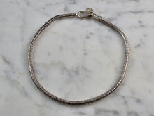 Load image into Gallery viewer, Womens Vintage Estate Sterling Silver Modernist Charm Anklet Bracelet 8.3g E1948