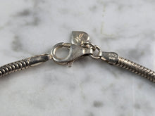 Load image into Gallery viewer, Womens Vintage Estate Sterling Silver Modernist Charm Anklet Bracelet 8.3g E1948
