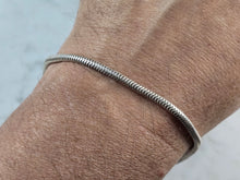 Load image into Gallery viewer, Womens Vintage Estate Sterling Silver Modernist Charm Anklet Bracelet 8.3g E1948