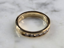 Load image into Gallery viewer, Womens Vintage Estate 14K Yellow Gold Diamond Ring 3.5g E1955