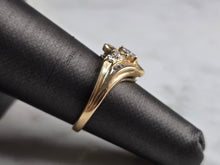 Load image into Gallery viewer, Womens Vintage Estate 14K Yellow Gold Modernist Diamond Ring 3.5g E1956