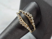 Load image into Gallery viewer, Womens Vintage Estate 14k Gold Diamond Ring Enhancer 4.0g E1958