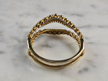 Load image into Gallery viewer, Womens Vintage Estate 14k Gold Diamond Ring Enhancer 4.0g E1958