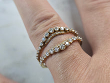 Load image into Gallery viewer, Womens Vintage Estate 14k Gold Diamond Ring Enhancer 4.0g E1958