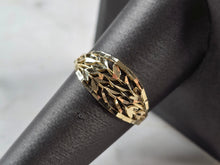 Load image into Gallery viewer, Womens 10K Yellow Gold Modernist Filigree Ring 1.3g E1961