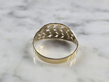 Load image into Gallery viewer, Womens 10K Yellow Gold Modernist Filigree Ring 1.3g E1961