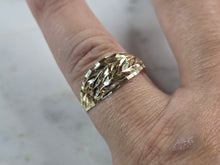 Load image into Gallery viewer, Womens 10K Yellow Gold Modernist Filigree Ring 1.3g E1961