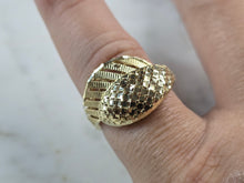 Load image into Gallery viewer, Womens 10K Yellow Gold Modernist Filigree Ring 1.7g E1965