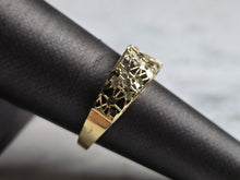 Load image into Gallery viewer, Womens 10K Yellow Gold Modernist Filigree Ring 1.3g E1966