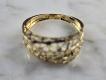 Load image into Gallery viewer, Womens 10K Yellow Gold Modernist Filigree Ring 1.3g E1966