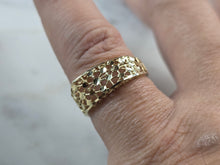 Load image into Gallery viewer, Womens 10K Yellow Gold Modernist Filigree Ring 1.3g E1966