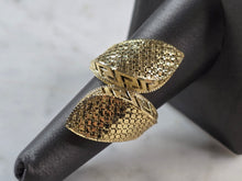 Load image into Gallery viewer, Womens 10K Yellow Gold Modernist Filigree Ring 3.4g E1969