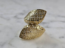 Load image into Gallery viewer, Womens 10K Yellow Gold Modernist Filigree Ring 3.4g E1969