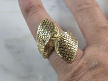 Load image into Gallery viewer, Womens 10K Yellow Gold Modernist Filigree Ring 3.4g E1969