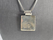 Load image into Gallery viewer, Womens Vintage Estate Sterling Silver Turquoise Pendant &amp; Necklace 24.3g E1986