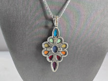Load image into Gallery viewer, Womens Sterling Silver Carolyn Pollack Relios Pendant Necklace 16.7g #E1987