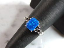 Load image into Gallery viewer, Womens Sterling Silver Modernist Opal Ring 3.3g E2002