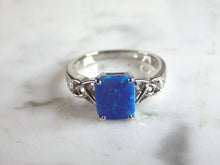 Load image into Gallery viewer, Womens Sterling Silver Modernist Opal Ring 3.3g E2002