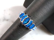 Load image into Gallery viewer, Womens Sterling Silver Modernist Opal Ring 3.6g E2024