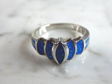 Load image into Gallery viewer, Womens Sterling Silver Modernist Opal Ring 3.6g E2024