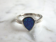 Load image into Gallery viewer, Womens Sterling Silver Modernist Opal Ring 4.5g E2029
