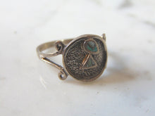 Load image into Gallery viewer, Womens Vintage Estate Sterling Silver Modern Abstract Abalone Ring 3.3g E2094
