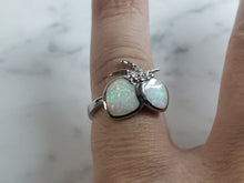 Load image into Gallery viewer, Womens Sterling Silver Modernist Opal Strawberry Ring 5.8g E2100