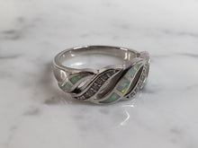 Load image into Gallery viewer, Womens Sterling Silver Modernist Opal Ring 4.8g E2126