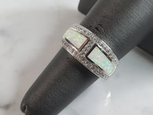 Load image into Gallery viewer, Womens Sterling Silver Modernist Opal Ring 4.9g E2129