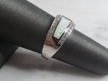 Load image into Gallery viewer, Womens Sterling Silver Modernist Opal Ring 4.9g E2129