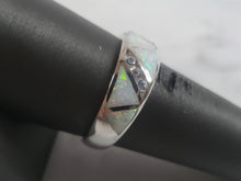 Load image into Gallery viewer, Womens Vintage Estate Sterling Silver Modernist Opal Ring 4.2g E2131