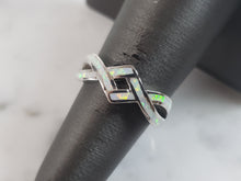 Load image into Gallery viewer, Womens Sterling Silver Modernist Opal Ring 4.0g E2133