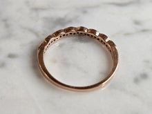 Load image into Gallery viewer, Womens Vintage Estate 14k Rose Gold Diamond Ring 2.4g #E2203