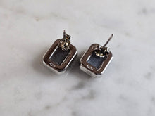 Load image into Gallery viewer, Womens Vintage Estate Sterling Silver Druzy Stud Earrings 2.8g E2268