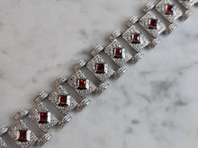 Load image into Gallery viewer, Womens Vintage Estate Sterling Silver Art Deco Bracelet 31.8g E2274