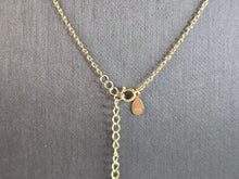 Load image into Gallery viewer, Womens Estate Sterling Silver Gold Tone Modernist Pendant Necklace 6.6g E2284