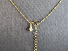 Load image into Gallery viewer, Womens Sterling Silver Necklace w/ Citrine Stone Pendant 7.9g E2293