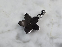 Load image into Gallery viewer, Womens Sterling Silver Blue Opal Hawaiian Flower Pendant 3.0g E2314