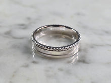 Load image into Gallery viewer, Mens Sterling Silver Wedding Band Ring 6.2g E2334